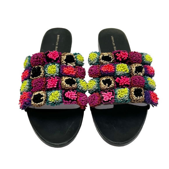 Loeffler Randall Sal Pompom Caged Slide Sandal - Picture 3 of 7